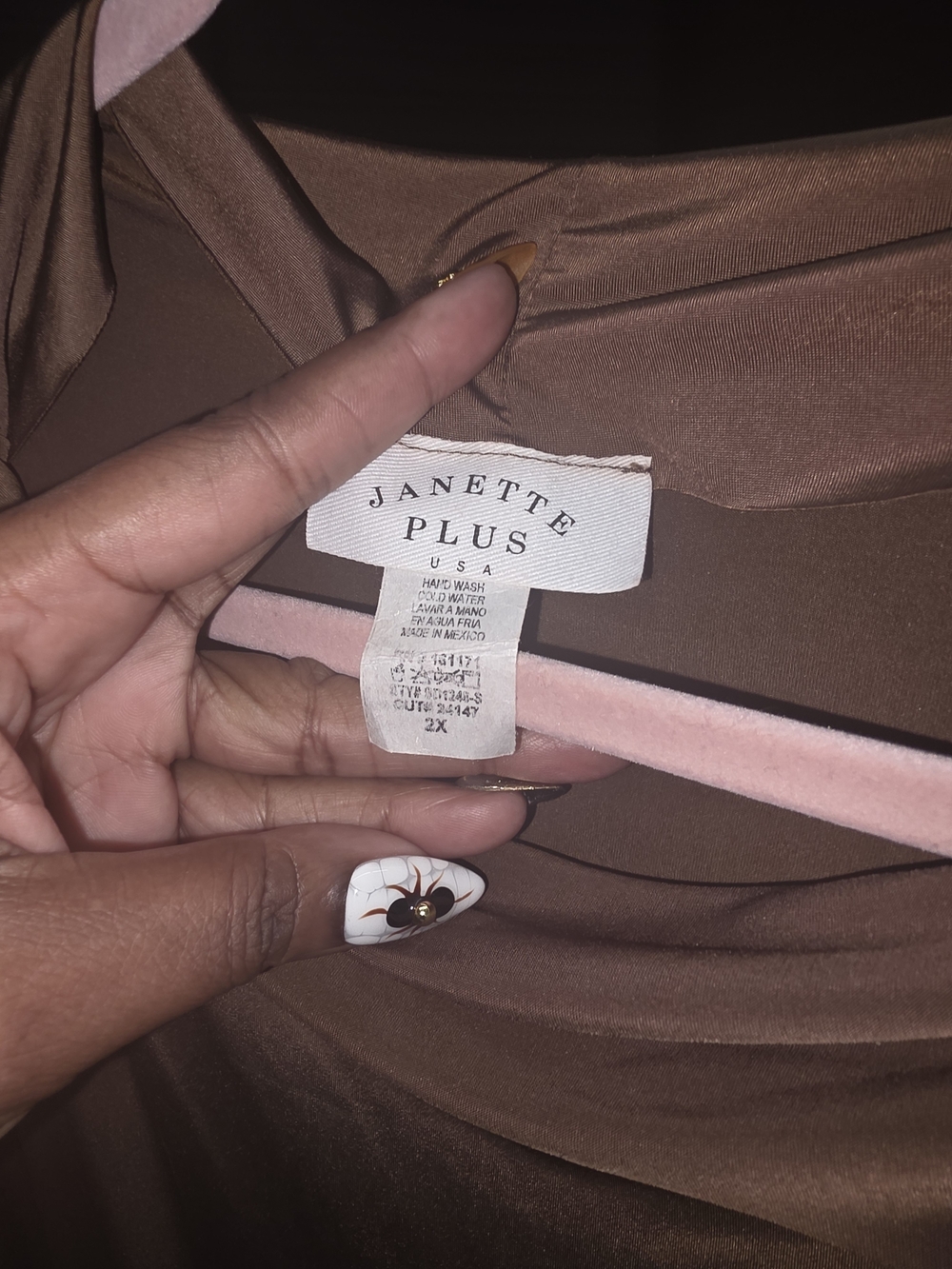Janette Plus Taupe Draped Midi Dress - Picture 4 of 5
